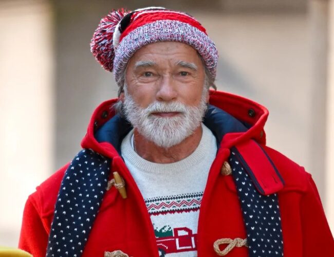 Arnold Schwarzenegger is shooting a movie as Santa, and it will put you in the jolliest holiday mood